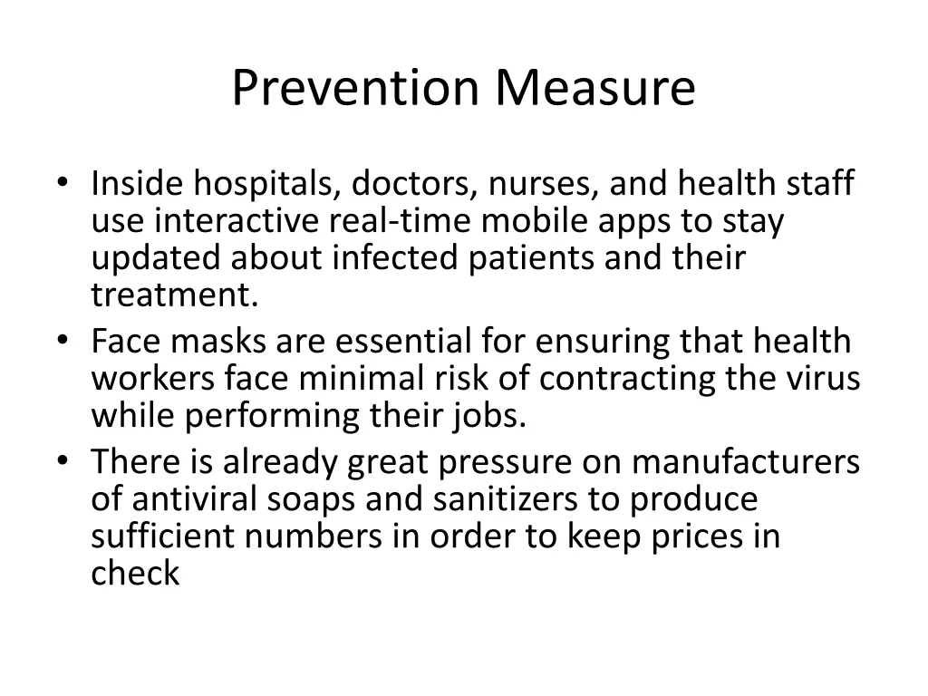 prevention measure