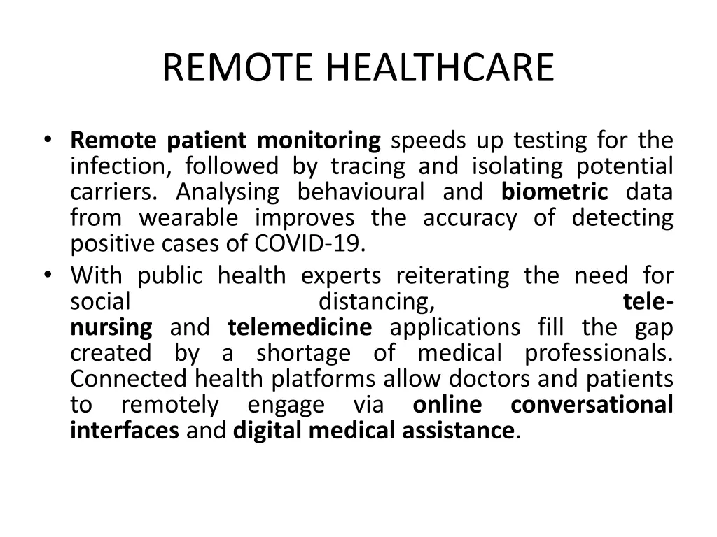 remote healthcare