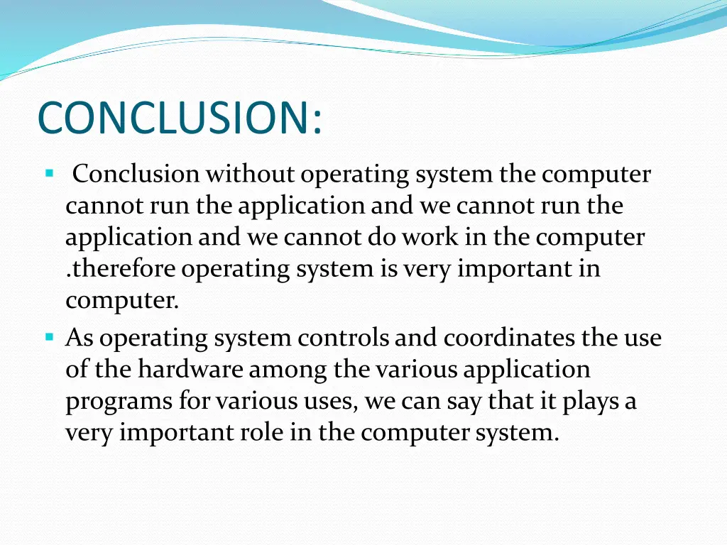 conclusion