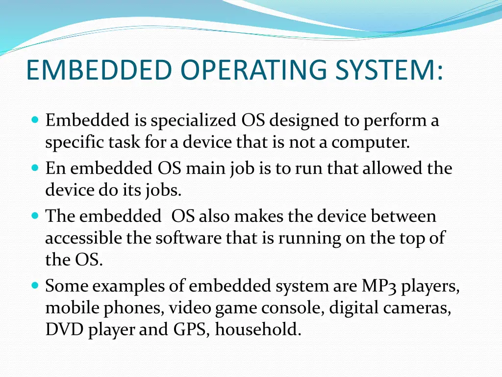 embedded operating system