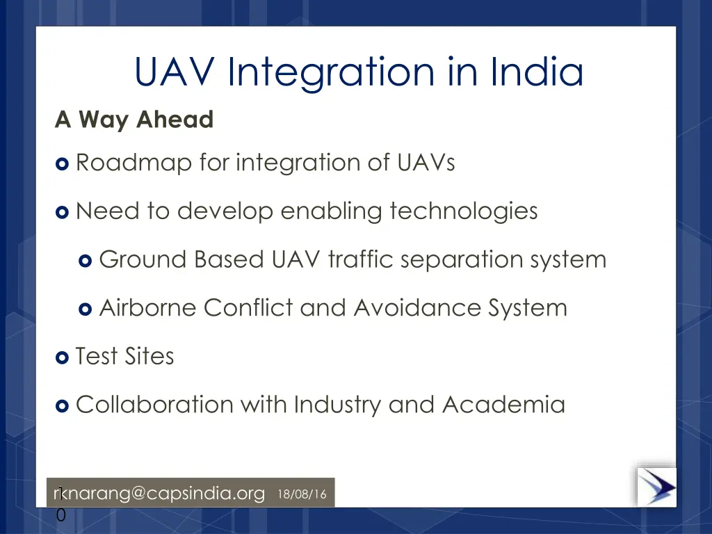 uav integration in india a way ahead