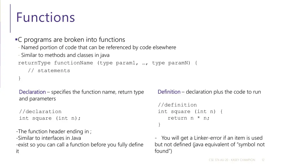 functions