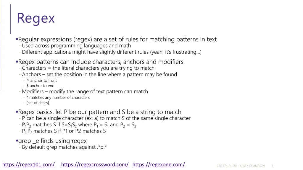 regex