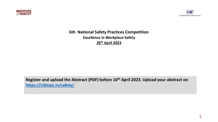 6th national safety practices competition