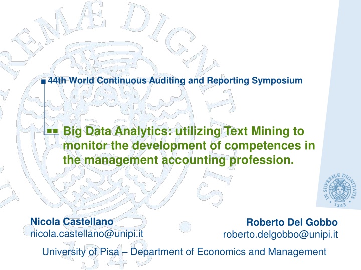 44th world continuous auditing and reporting