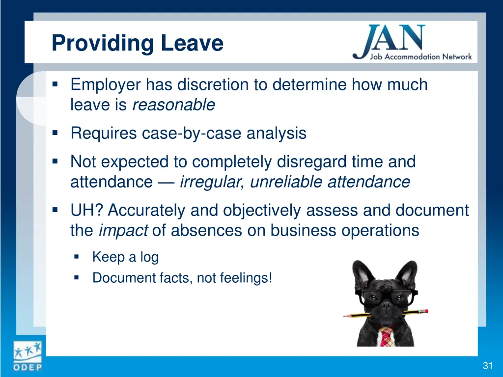 providing leave 2