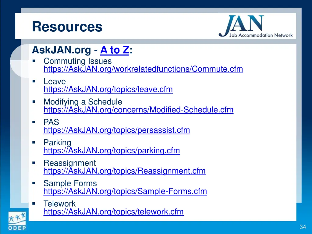 resources