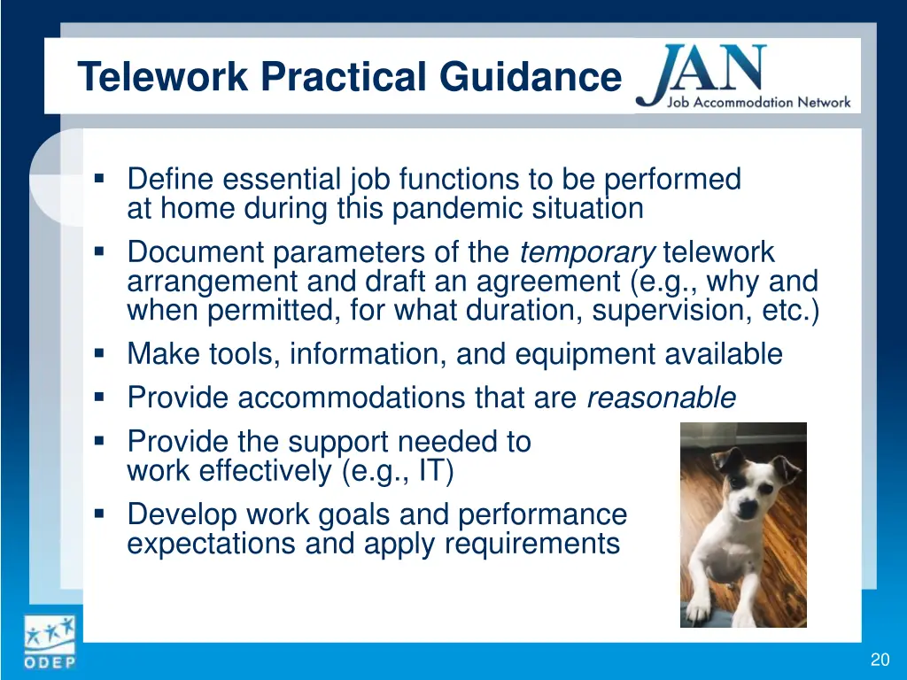 telework practical guidance