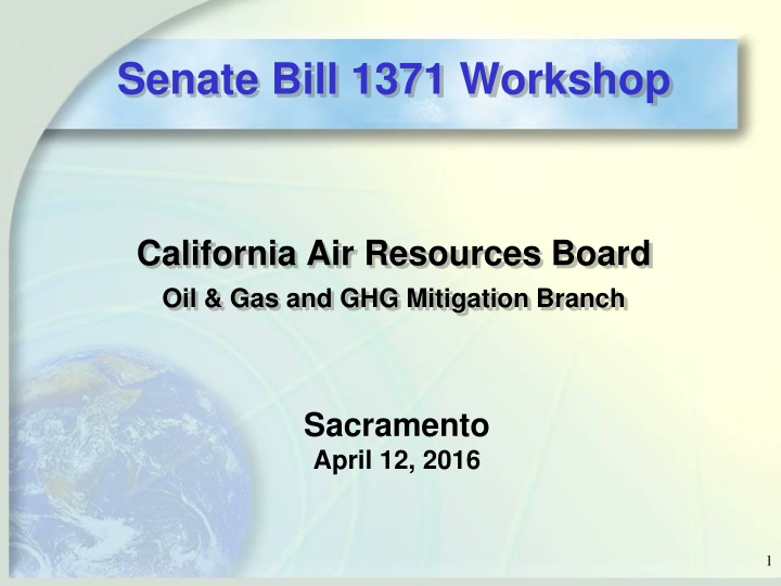 senate bill 1371 workshop
