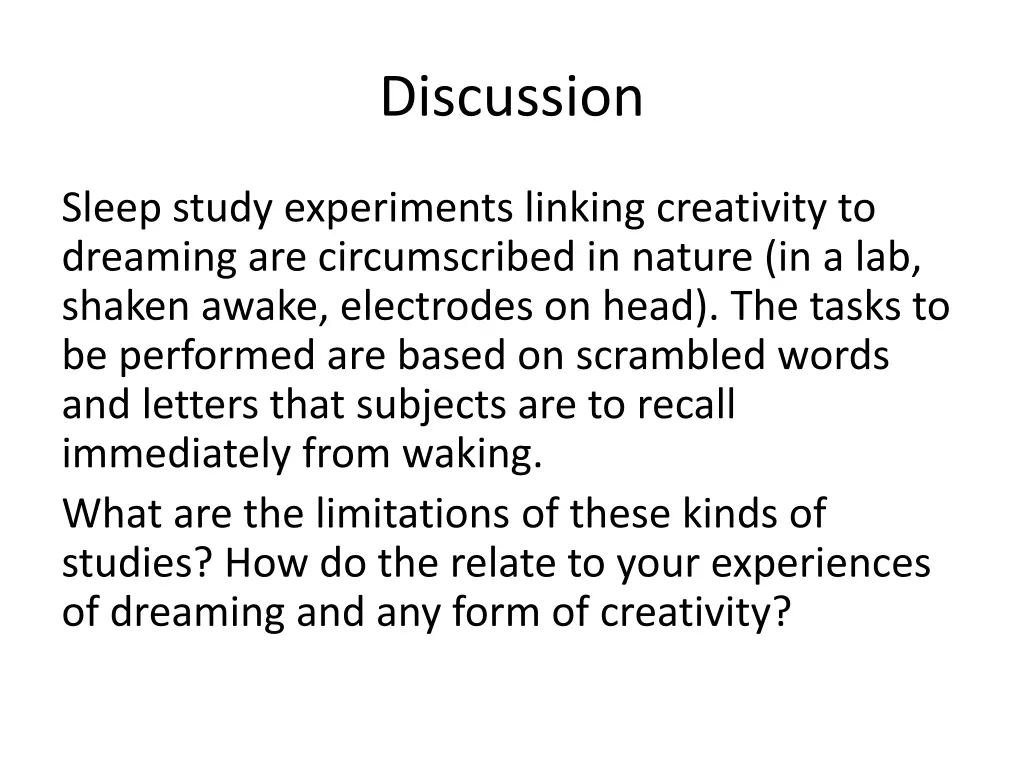 discussion