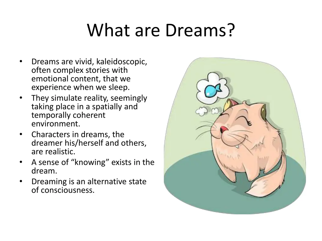 what are dreams