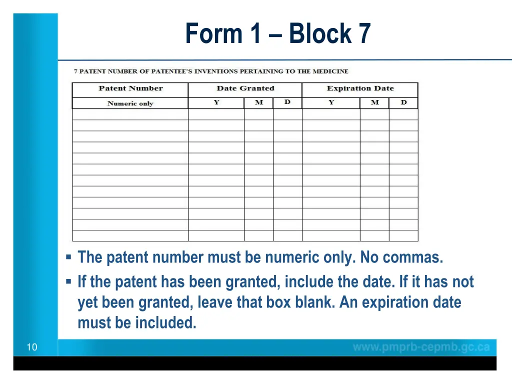 form 1 block 7