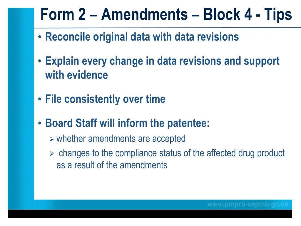 form 2 amendments block 4 tips