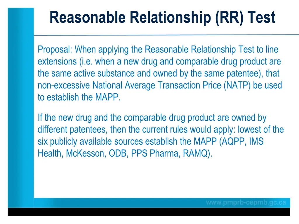 reasonable relationship rr test