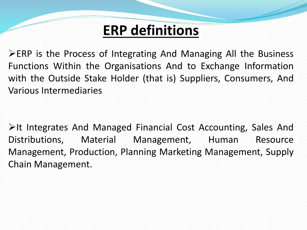erp definitions