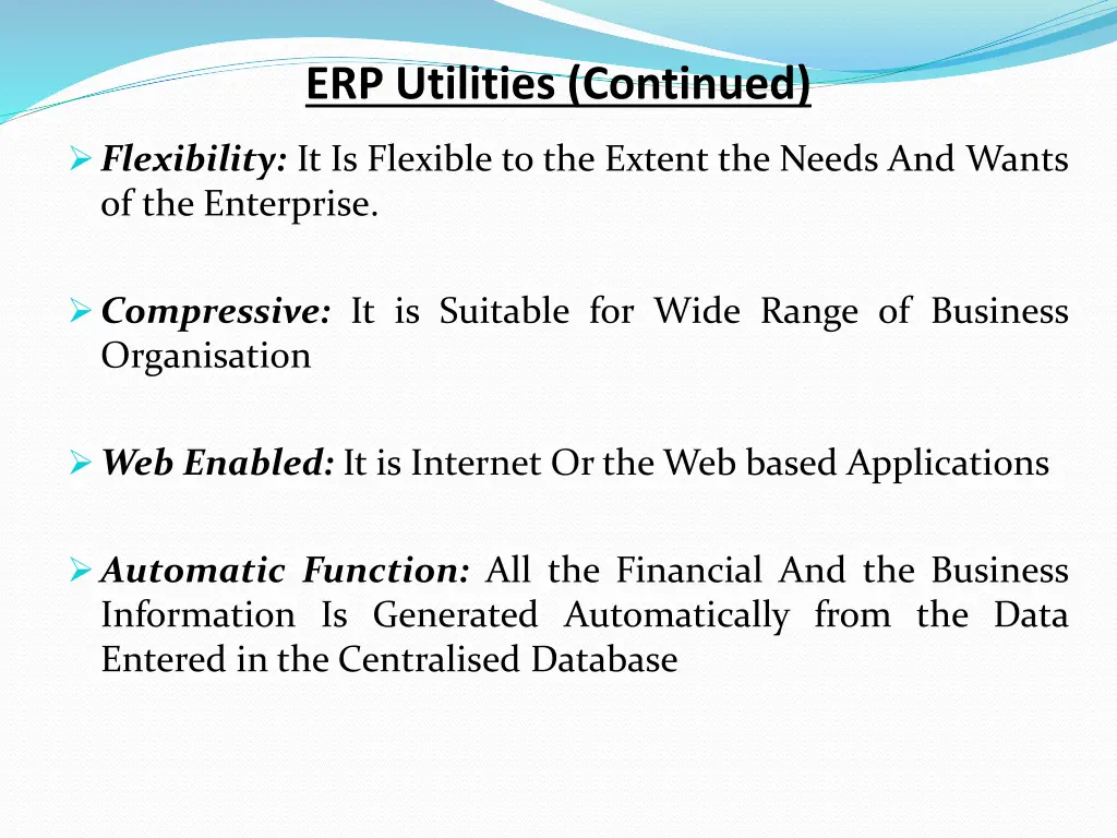 erp utilities continued