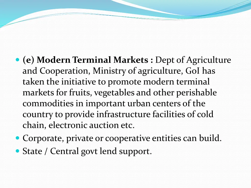 e modern terminal markets dept of agriculture