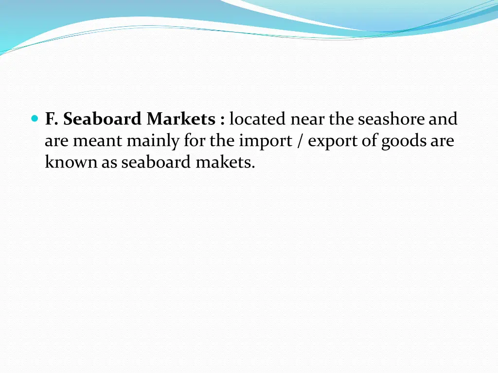 f seaboard markets located near the seashore