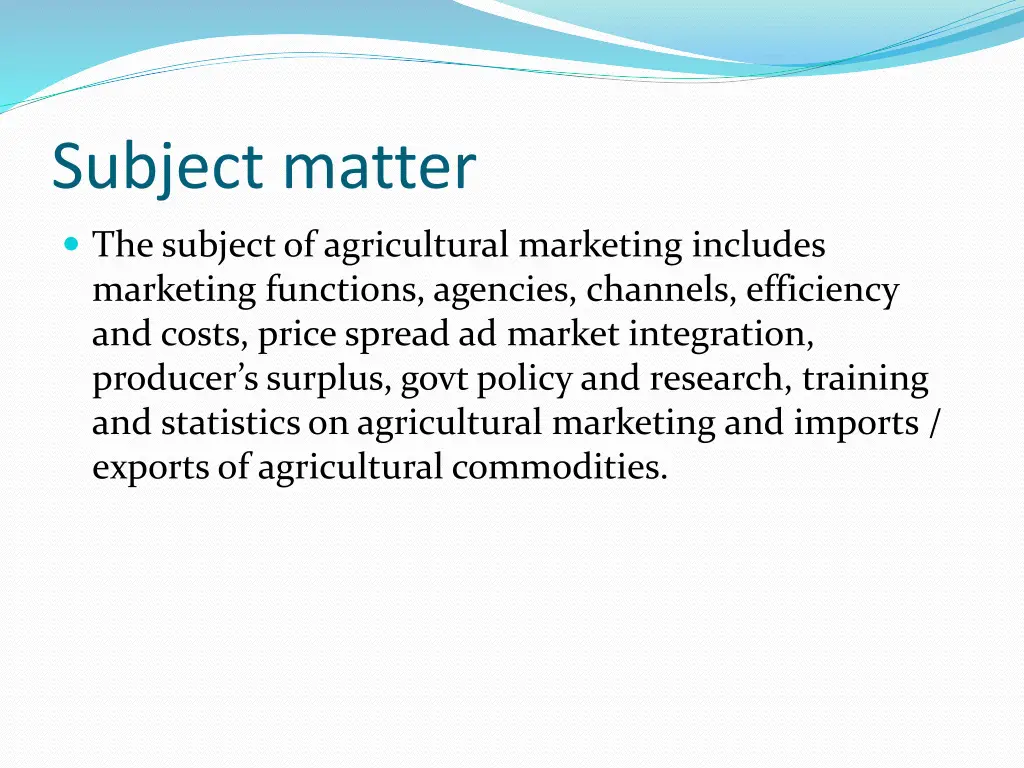 subject matter