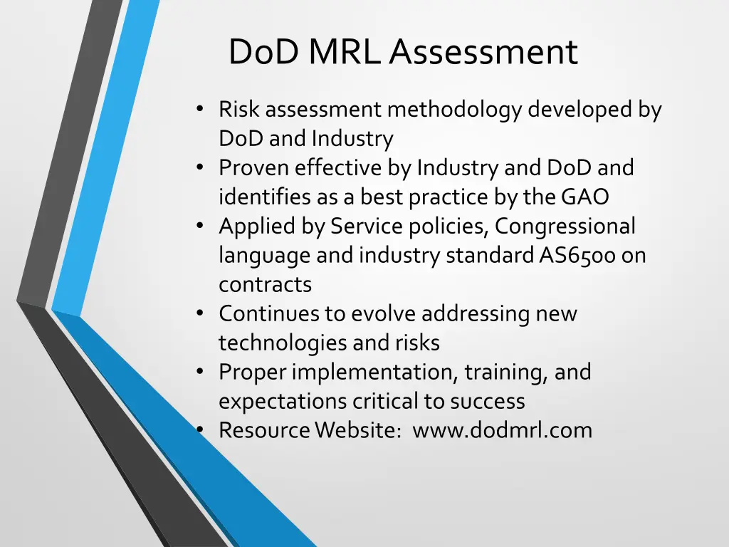 dod mrl assessment