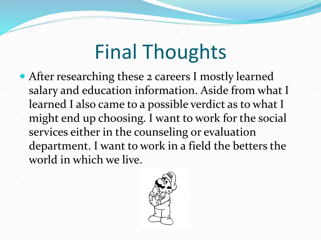 final thoughts