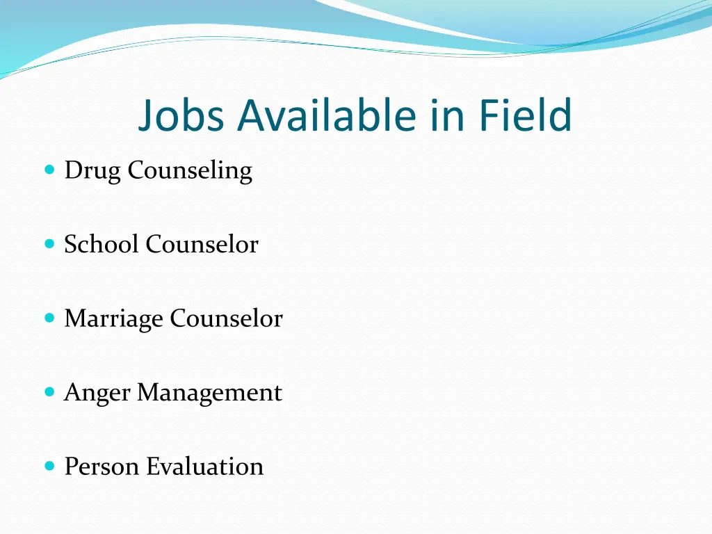 jobs available in field
