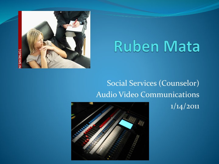 social services counselor audio video