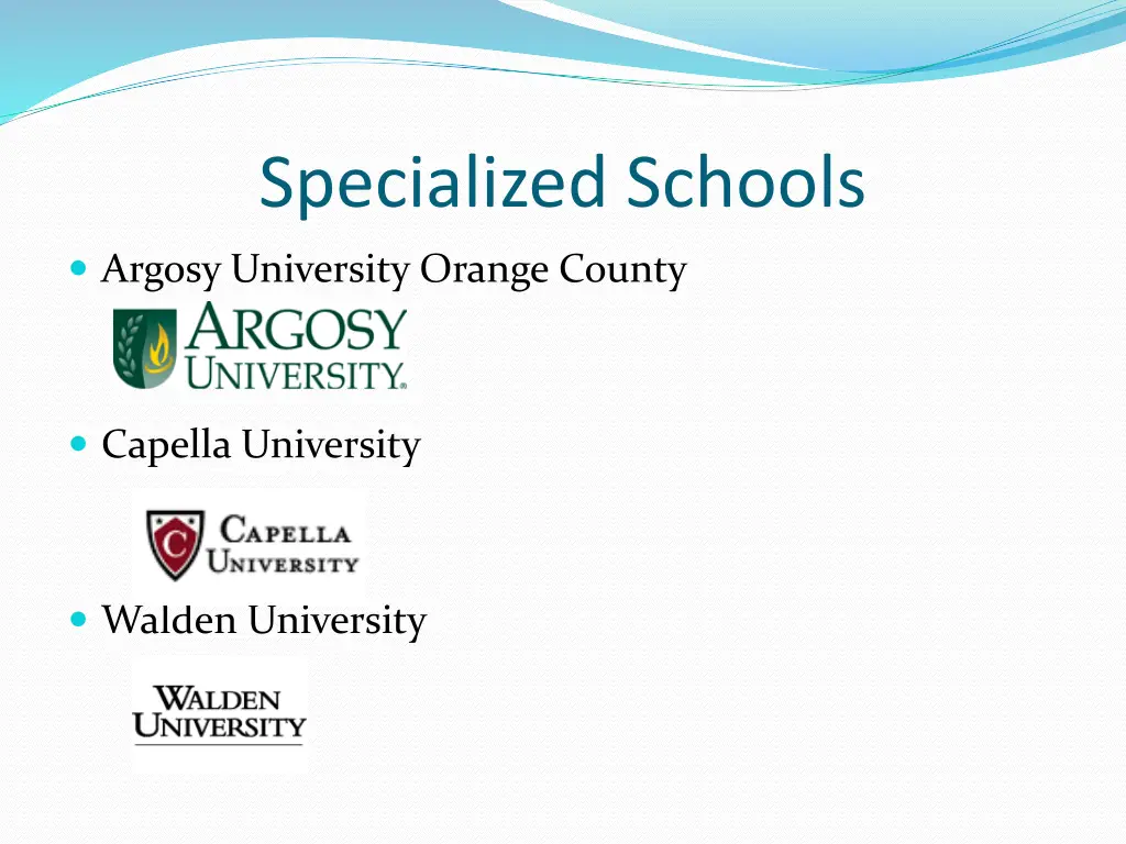 specialized schools