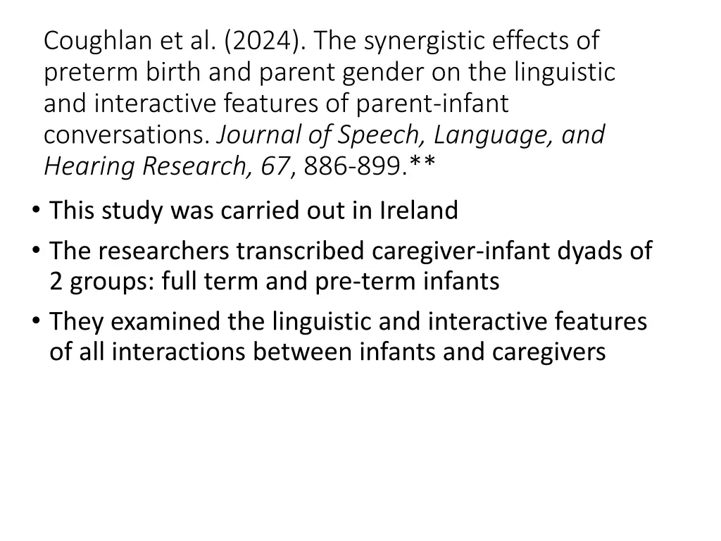 coughlan et al 2024 the synergistic effects