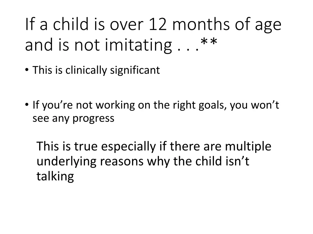 if a child is over 12 months