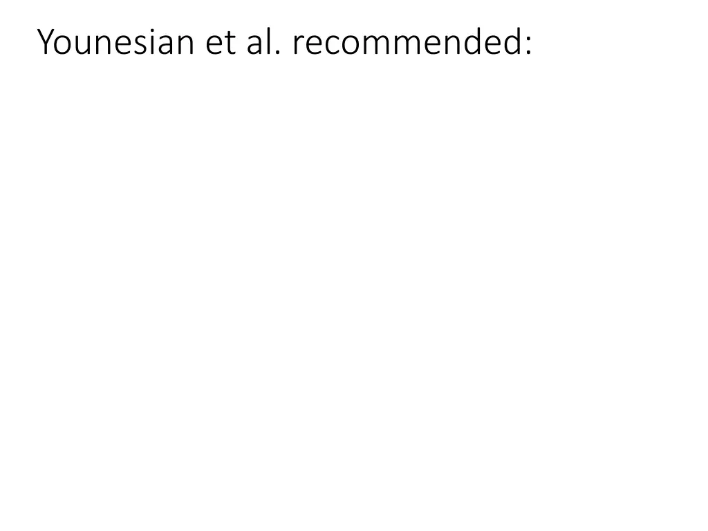 younesian et al recommended
