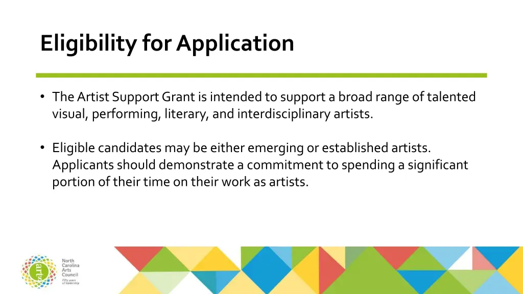 eligibility for application
