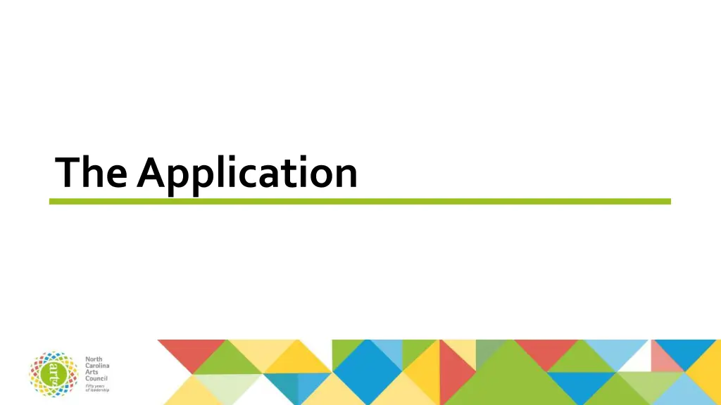 the application