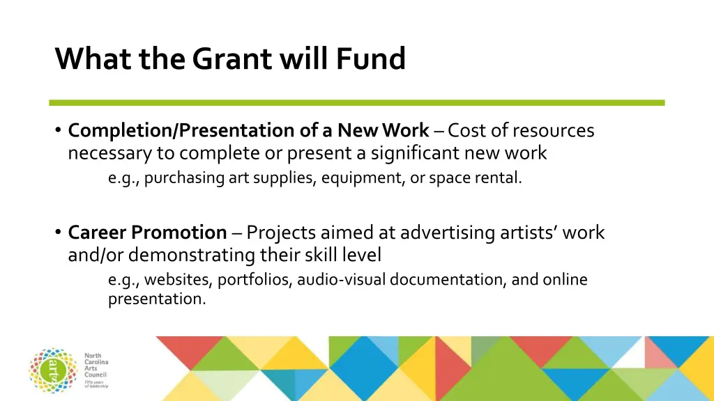 what the grant will fund