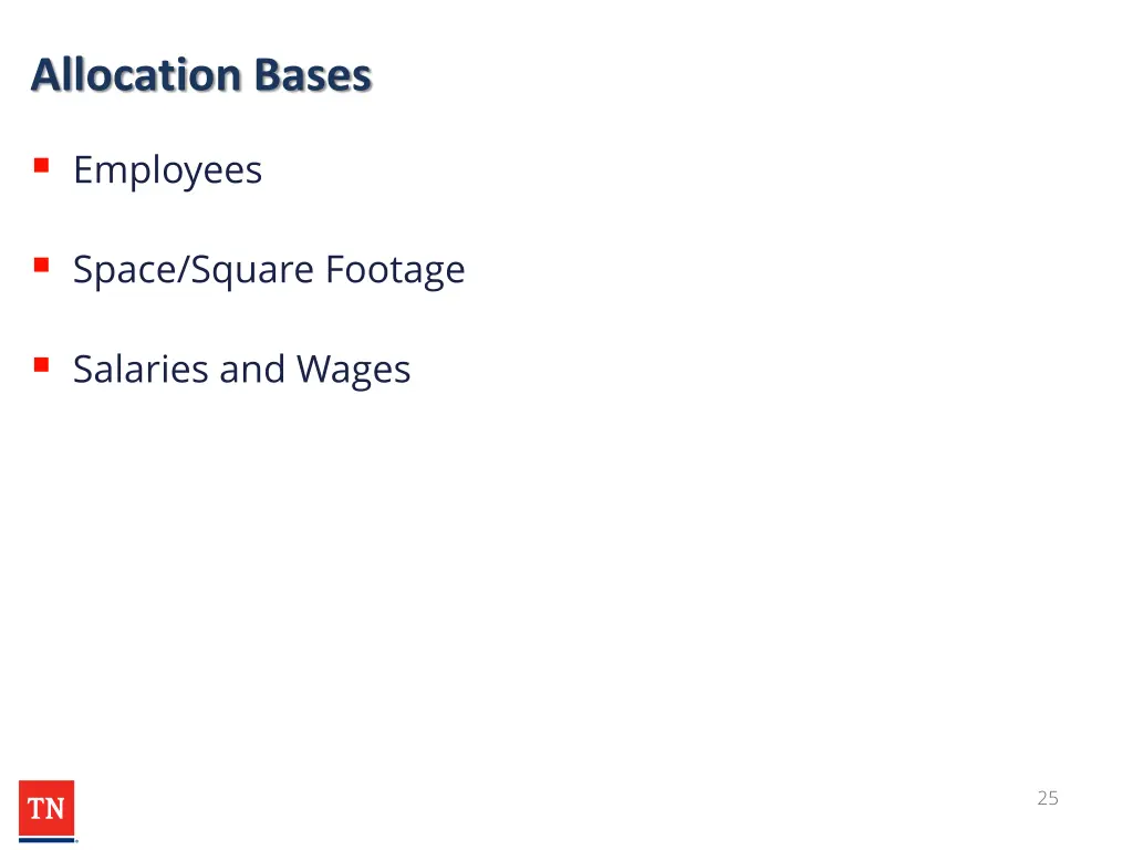 allocation bases
