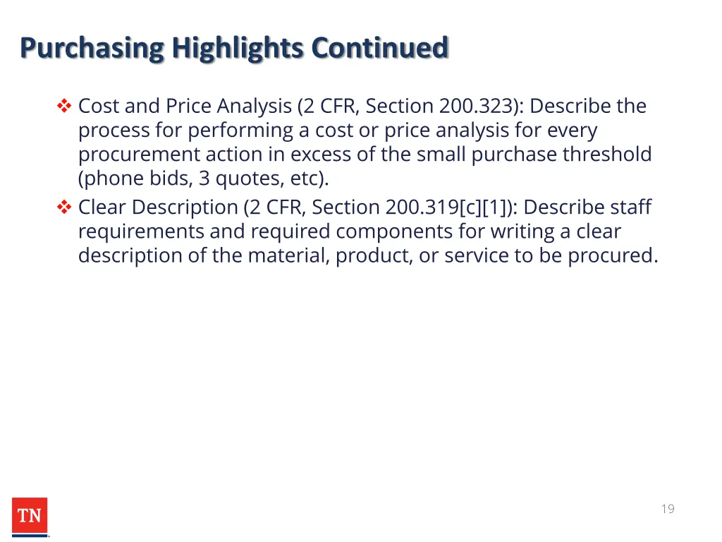 purchasing highlights continued 1