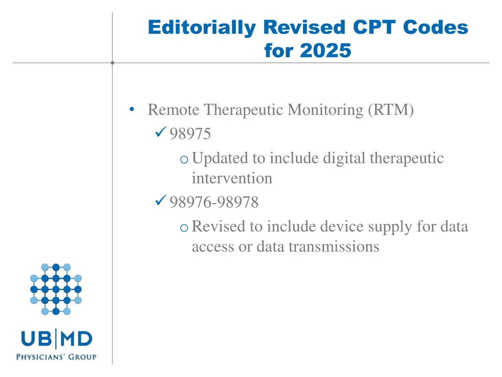 editorially revised cpt codes for 2025