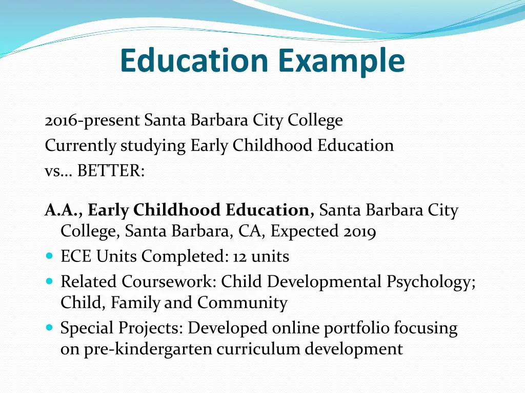 education example