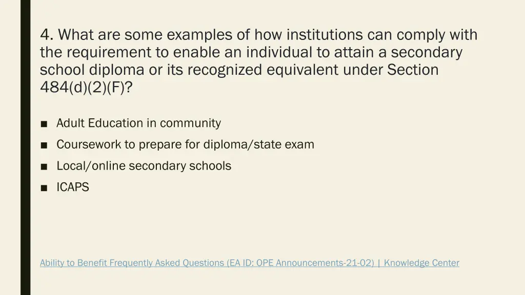 4 what are some examples of how institutions