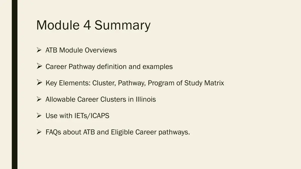 module 4 summary
