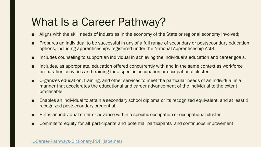 what is a career pathway