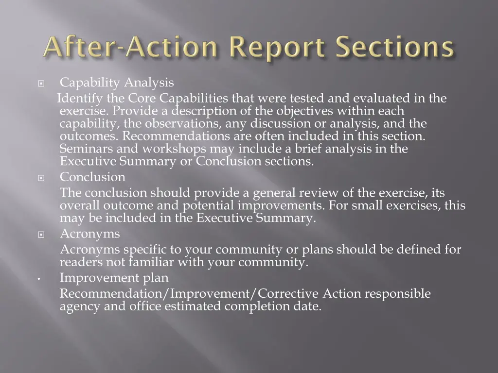 capability analysis identify the core