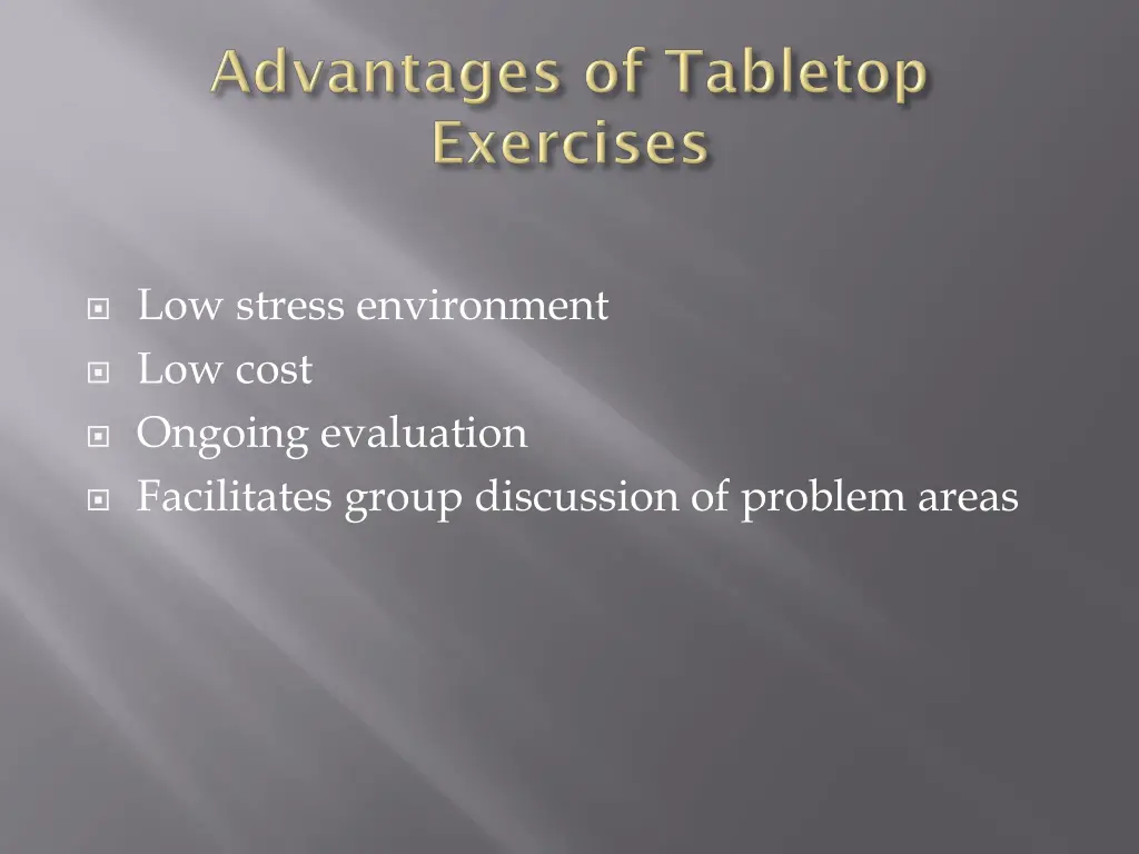 low stress environment low cost ongoing