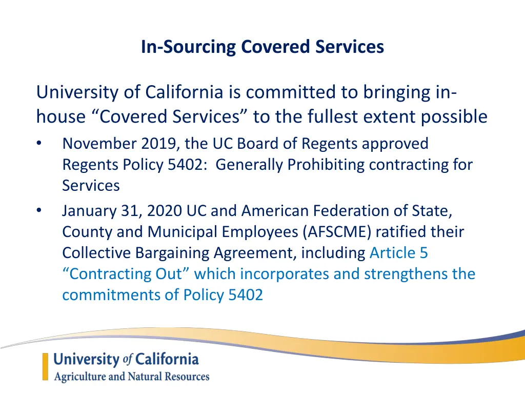 in sourcing covered services