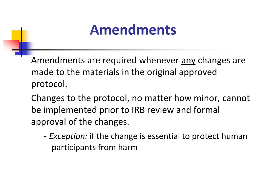 amendments