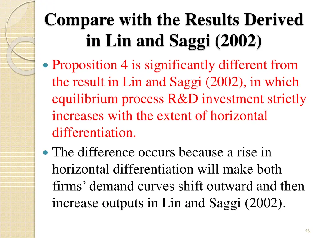 compare with the results derived in lin and saggi 1