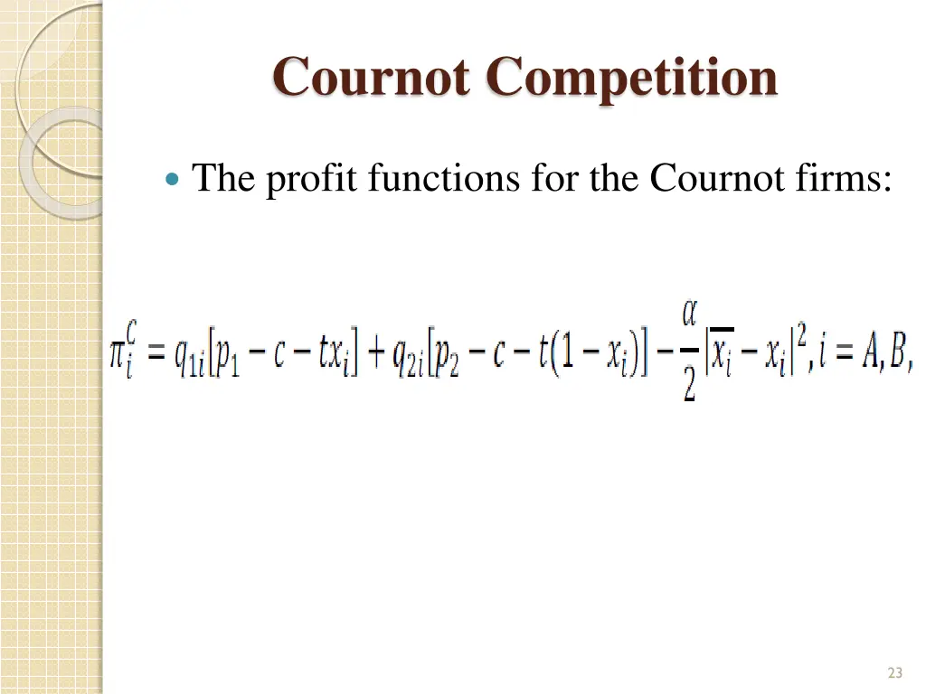 cournot competition