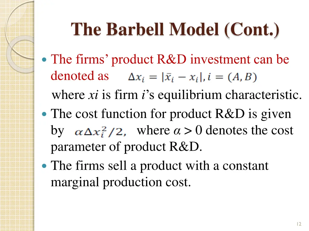 the barbell model cont