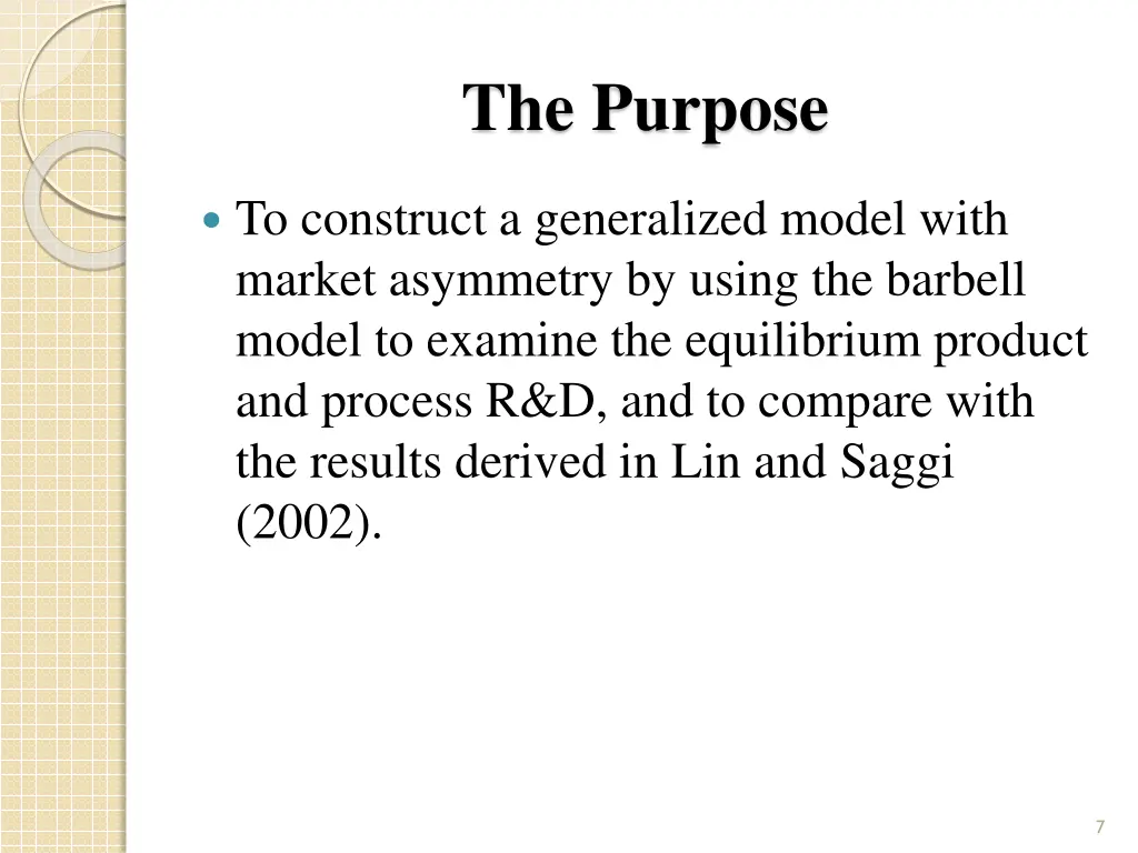 the purpose