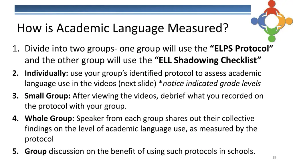 how is academic language measured 2